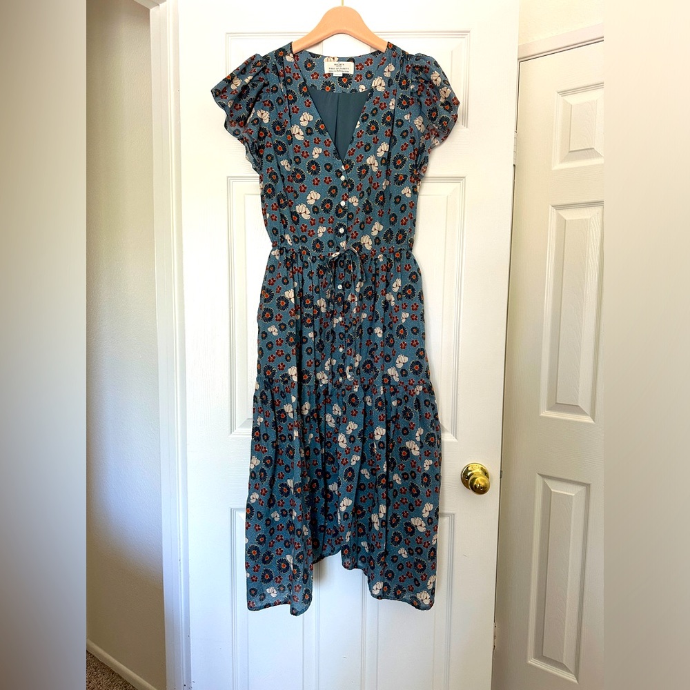 Trovata Birds of Paradise Kristi Dress in Sous Marine Floral. Size: M.